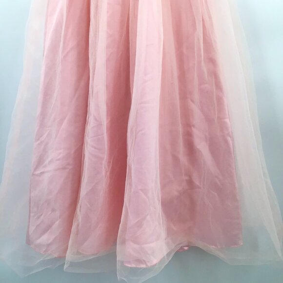 Pink Party Dress for a Princess! White Lace Tulle Ballgown Easter Flower Girl - Picture 7 of 15